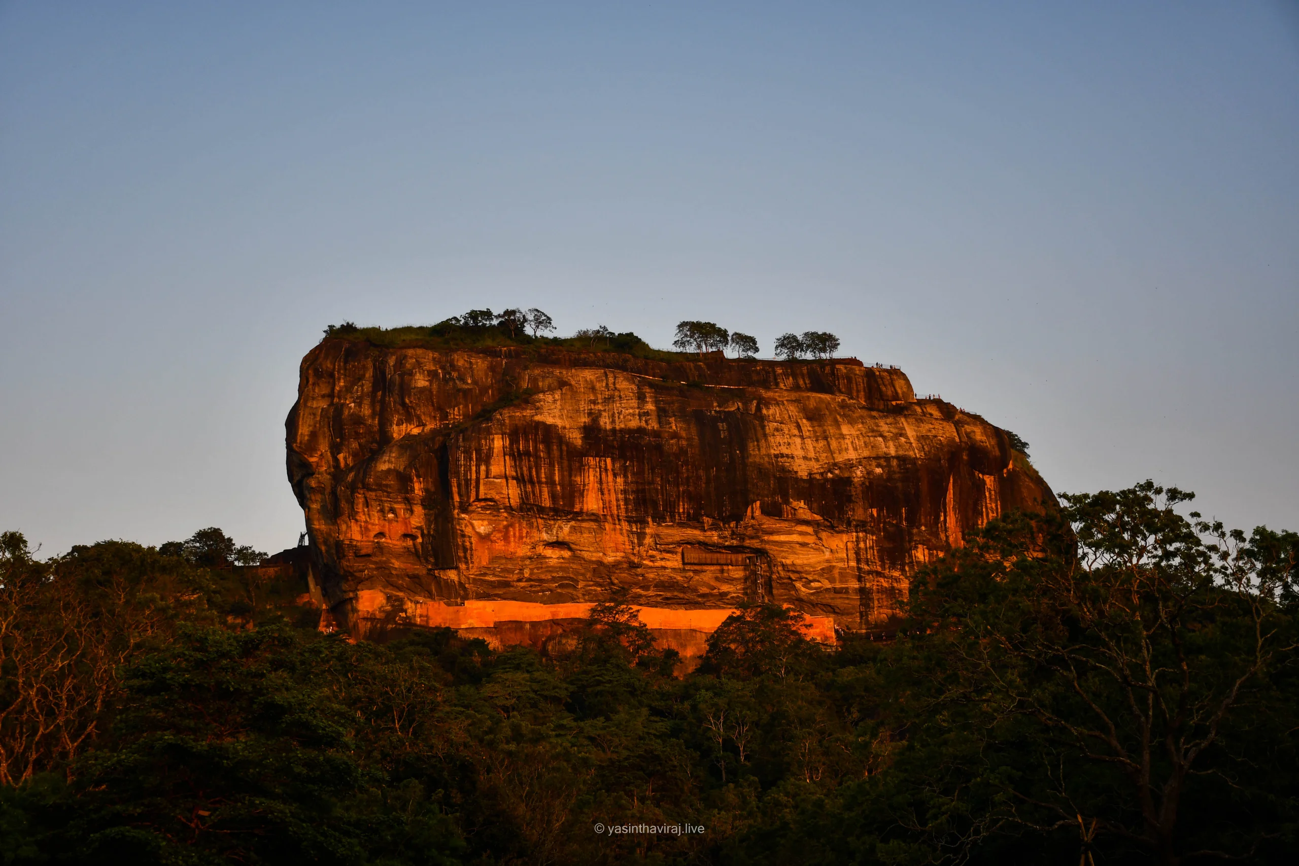 Sigiriya Rock at Sunset