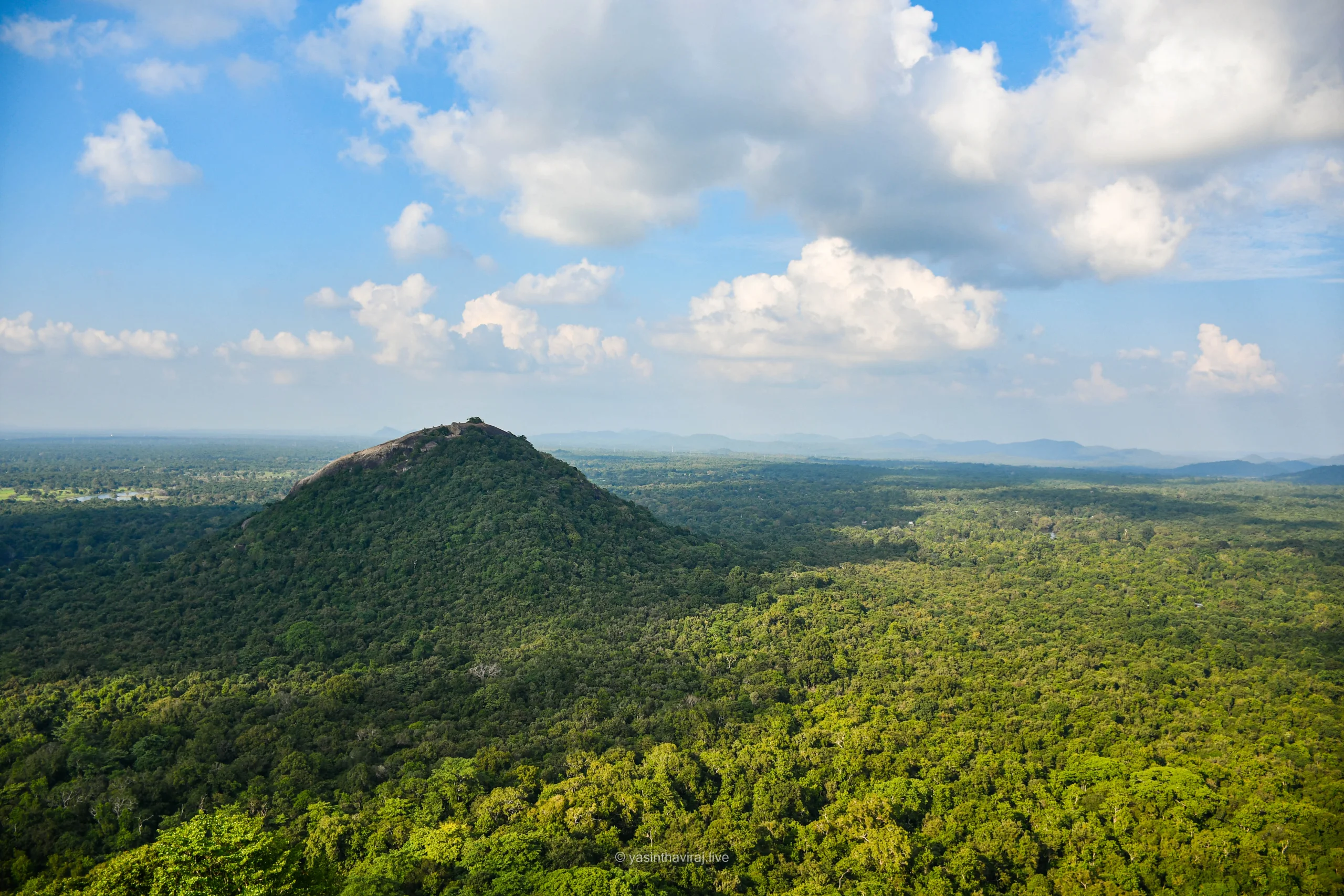 Pidurangala Rock view from Sigiriya
