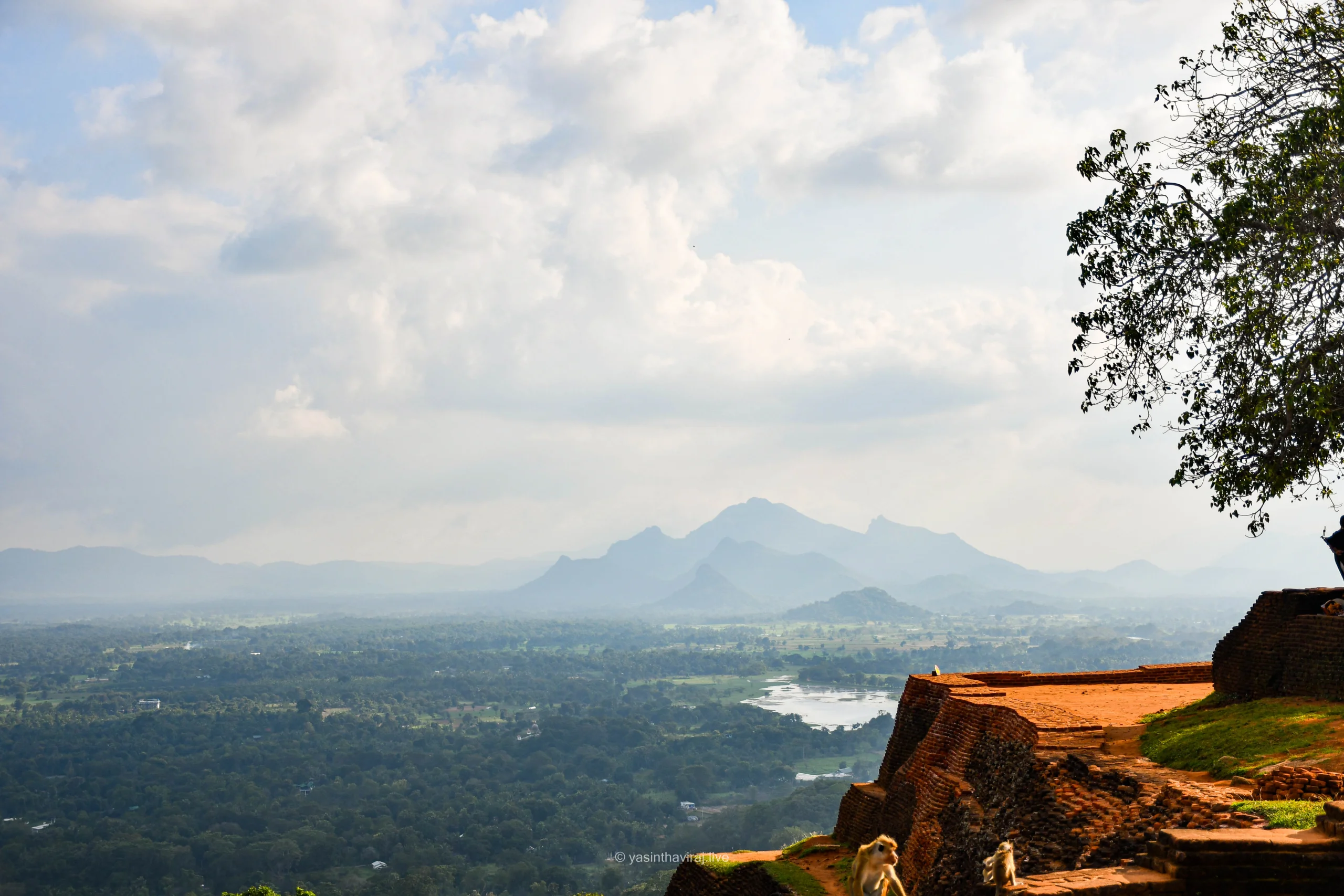 Scenic mountaon view from Sigiriya